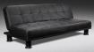 NEUF SOFA LIT CONTEMPORAIN NOIR LIVRAISON GRATUITE