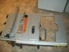 10' ridgid table saw with extension on weels for easy transporta